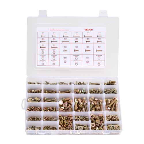 906 pieces bolts and nuts, assortment kit, metric alloy steel M4 M5 M6 M8