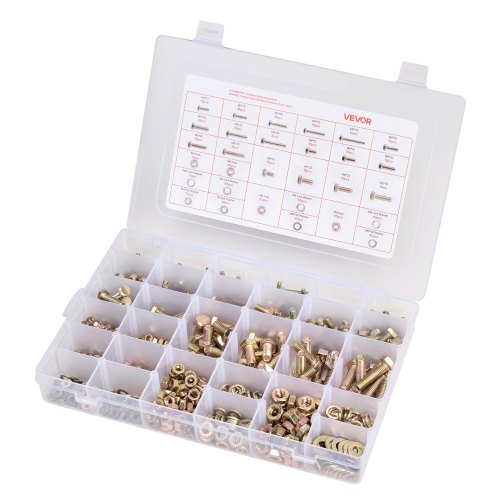 906 pieces bolts and nuts, assortment kit, metric alloy steel M4 M5 M6 M8