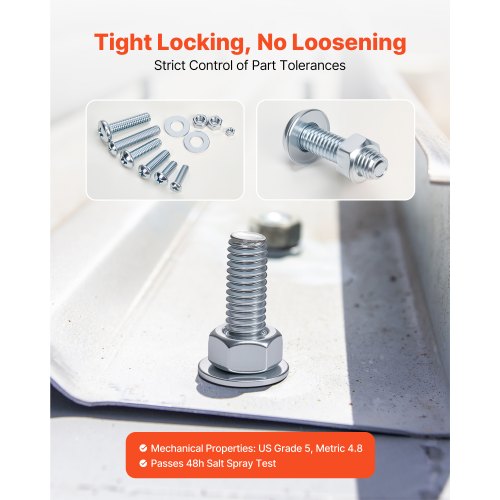 2250-tlg. Schrauben und Muttern, Sortimentssatz, metrisch, imperial, legierter Stahl, M3, M4, M5