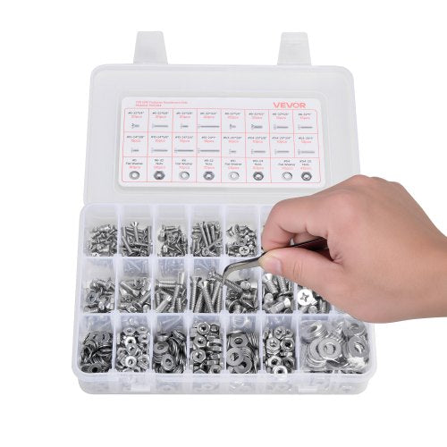 720 pieces mixed steel bolts and nuts for furniture