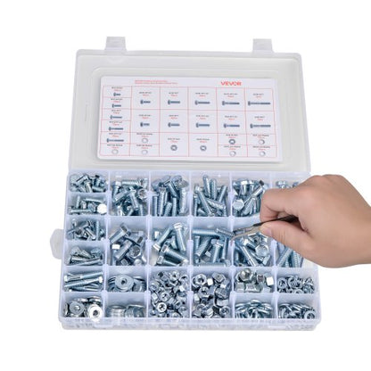 566 pieces of mixed steel alloy bolts and nuts for furniture