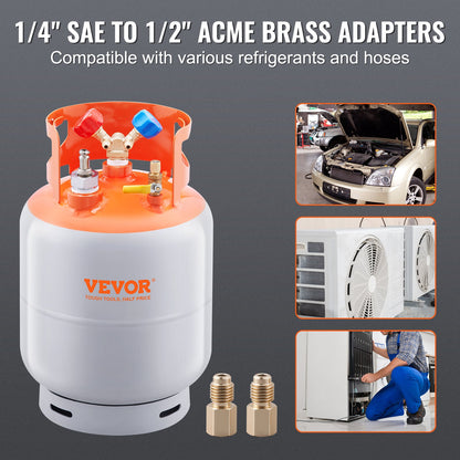 Kältemittelrückgewinnung Reclaim 13,6 kg Zylindertank mit Schwimmerschalter