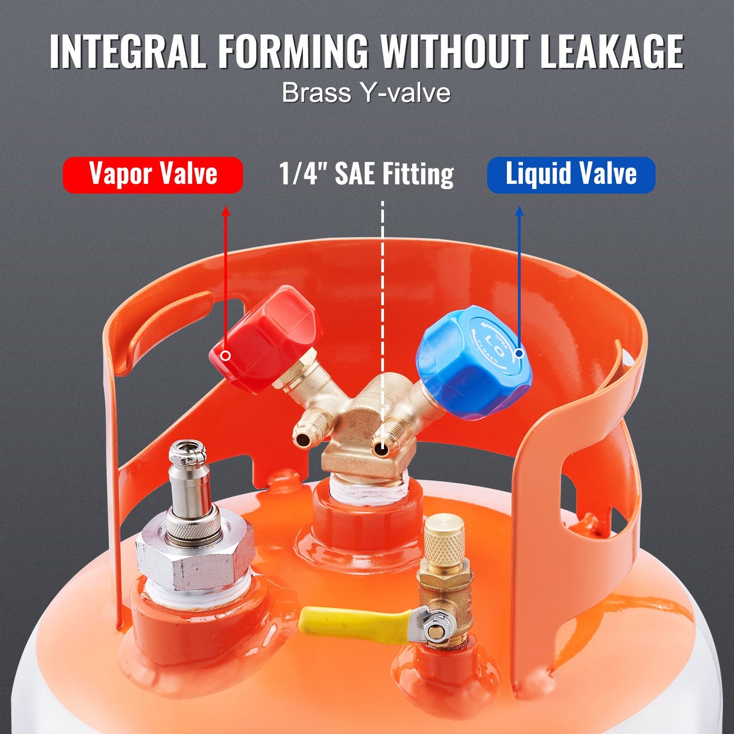 Kältemittelrückgewinnung Reclaim 13,6 kg Zylindertank mit Schwimmerschalter