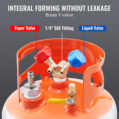 Kältemittelrückgewinnung Reclaim 13,6 kg Zylindertank mit Schwimmerschalter