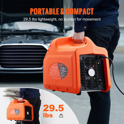 Portable 3/4 HP Refrigerant Refrigerant Machine - AC Recovery Machine with High Pressure Protection 220-240V 60Hz Recovery Machine HVAC for Vapor Liquid Refrigerant, Car Air Conditioning