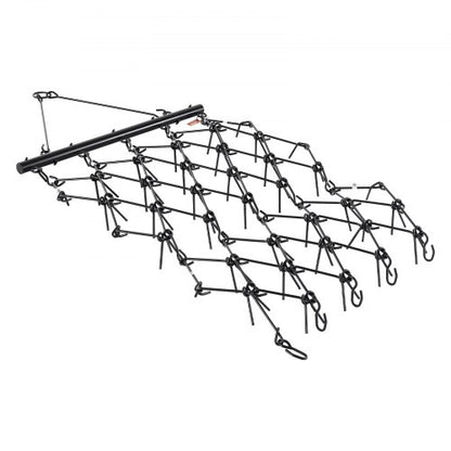Drag Harrow 4 x 5.6 ft Chain Harrow ATV Lawn Rake for Landscape Leveling | EU
