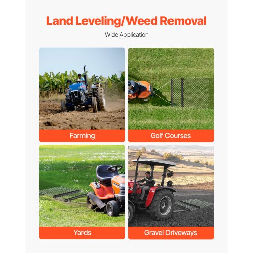 Pull Harrow 4 x 5 ft Chain Harrow Lawn Mower ATV UTV Tractor Accessories | EU