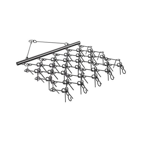 Drag Harrow, 5 x 4.5 ft Durable Chain Harrow with 60 Sharp Teeth, Suitable for ATV UTV Tractor, Ideal for Soil Preparation, Seeding, Smoothing Landscapes, and Yard Gravel Driveway Maintenance
