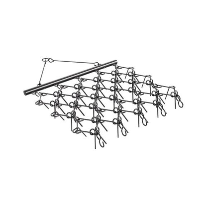 Drag Harrow, 5 x 4.5 ft Durable Chain Harrow with 60 Sharp Teeth, Suitable for ATV UTV Tractor, Ideal for Soil Preparation, Seeding, Smoothing Landscapes, and Yard Gravel Driveway Maintenance