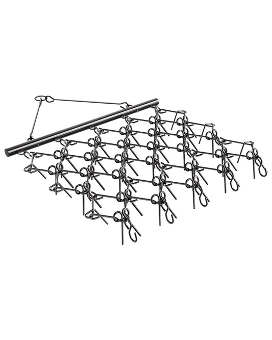 Drag Harrow 5.8 x 4.8 ft Chain Harrow ATV Lawn Rake for Landscape Leveling