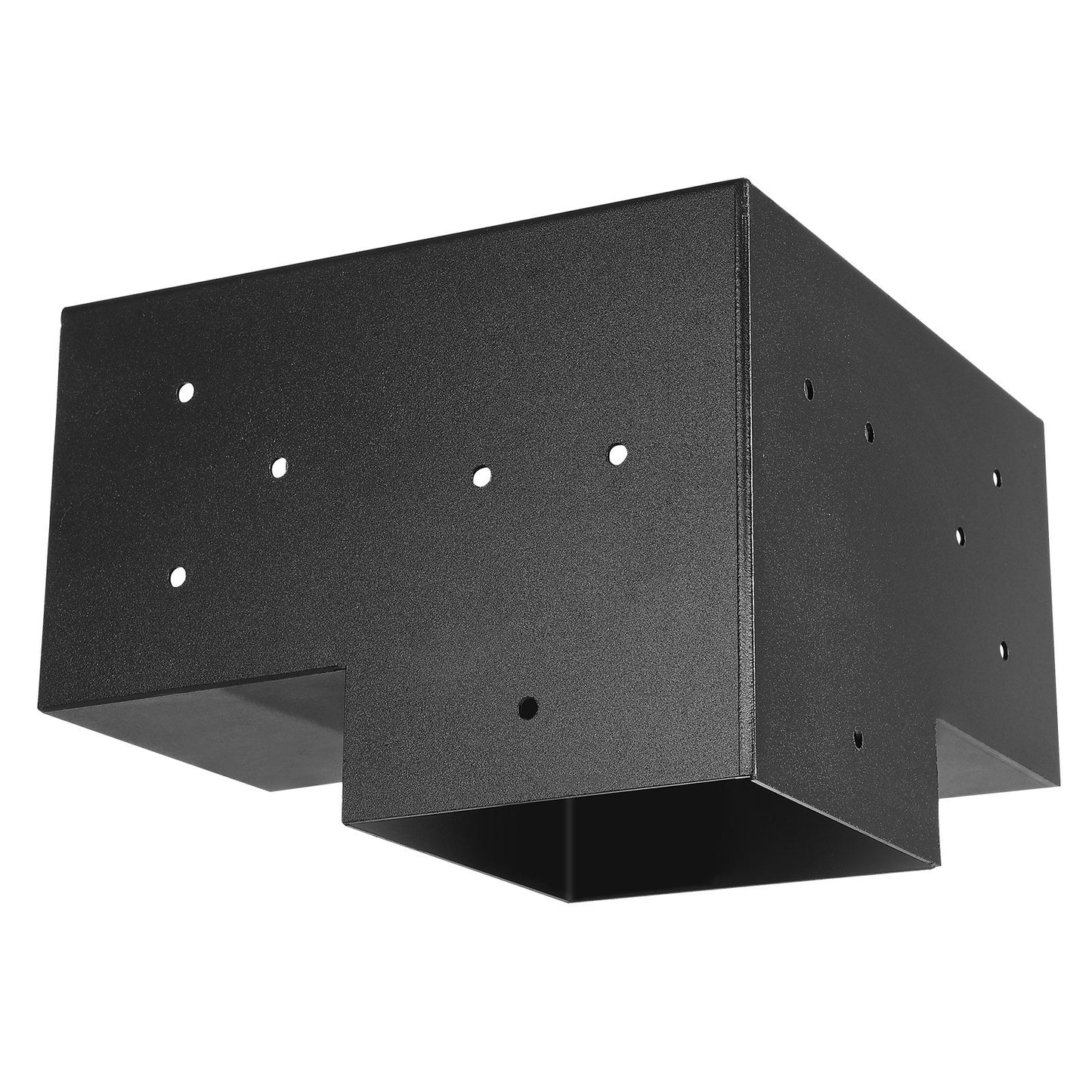 Pergola Bracket Kit, 6x6 Inch (Inner Size 5.5x5.5), 4 Pcs 3-Way Heavy Duty Corner Bracket Woodworks DIY Post Base Kit, Easy Installation Wooden Beams for Gazebos, Patio Pergolas, Log Cabin