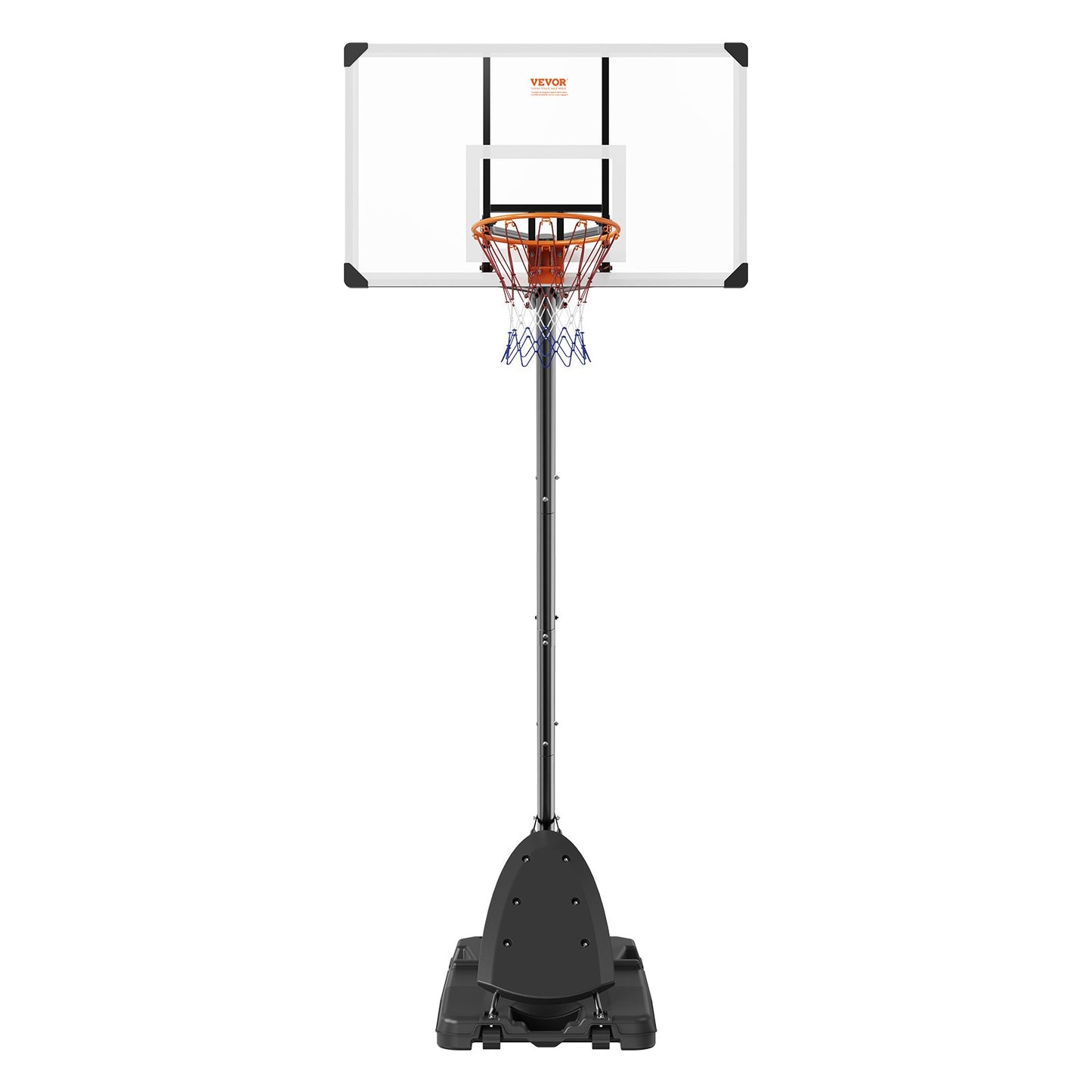Basketballkorb, 2,3–3 m höhenverstellbares, tragbares Backboard-System, 137,2 cm Basketballkorb und Tor, Basketball-Set für Kinder und Erwachsene mit Rädern, Ständer und befüllbarer Basis, für draußen/drinnen
