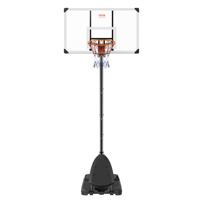 Basketballkorb, 2,3–3 m höhenverstellbares, tragbares Backboard-System, 137,2 cm Basketballkorb und Tor, Basketball-Set für Kinder und Erwachsene mit Rädern, Ständer und befüllbarer Basis, für draußen/drinnen