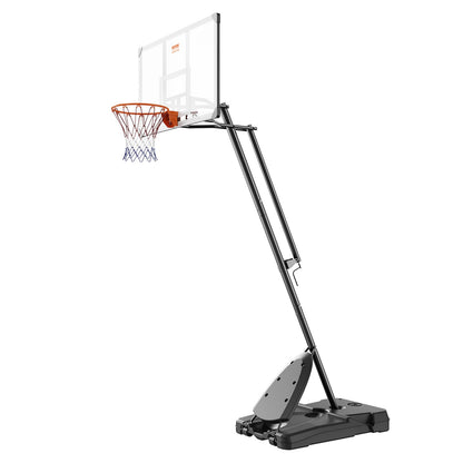 Basketballkorb, 2,3–3 m höhenverstellbares, tragbares Backboard-System, 137,2 cm Basketballkorb und Tor, Basketball-Set für Kinder und Erwachsene mit Rädern, Ständer und befüllbarer Basis, für draußen/drinnen