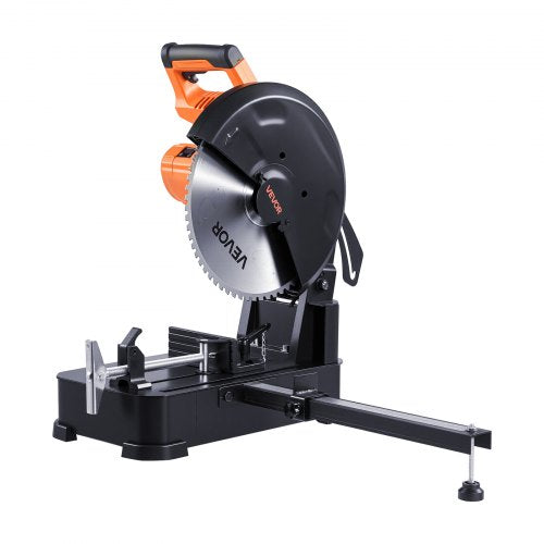 Chop Saw, 14-inch Stainless Steel Cold Cut Blade, 3500 W Powerful Brushless Motor, 750-1200 r/min Adjustable Speed, Metal Cutting Chop Saw for Metal Square and Flat Tubes, I-Shaped Steels
