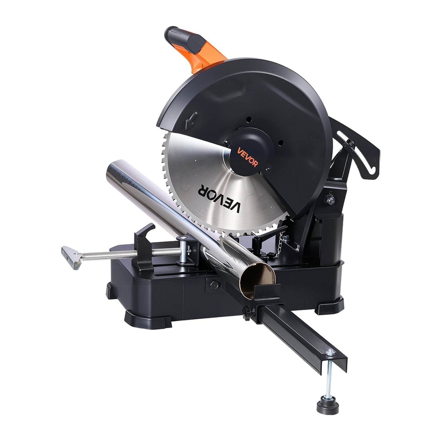 Chop Saw, 14-inch Stainless Steel Cold Cut Blade, 3500 W Powerful Brushless Motor, 750-1200 r/min Adjustable Speed, Metal Cutting Chop Saw for Metal Square and Flat Tubes, I-Shaped Steels