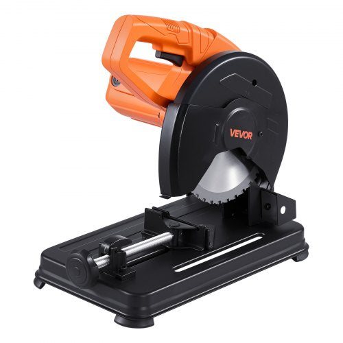 Chop Saw, 7-1/4 in Stainless Steel Cold Cut Blade, 1200 W Motor, 4000 r/min Speed, 0-45° Adjustable Cutting Angle, Metal Cutting Chop Saw for Metal Square and Flat Tubes, I-Shaped Steels