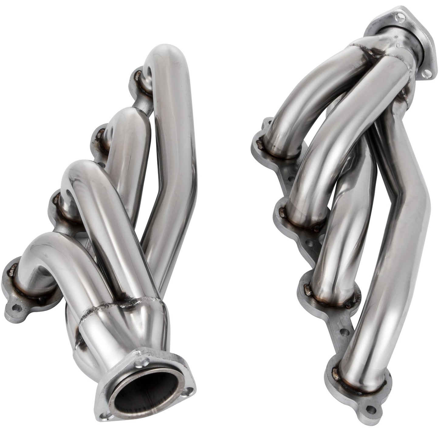 Exhaust Manifold Pipe Kit 1 3/4" Exhaust Turbo Header, Stainless Steel Exhaust Manifold, Shorty Engine Conversion LS Swap Exhaust Pipe for Chevy LS1 LS2 LS3 LS6 LS10 SUV/Truck Car