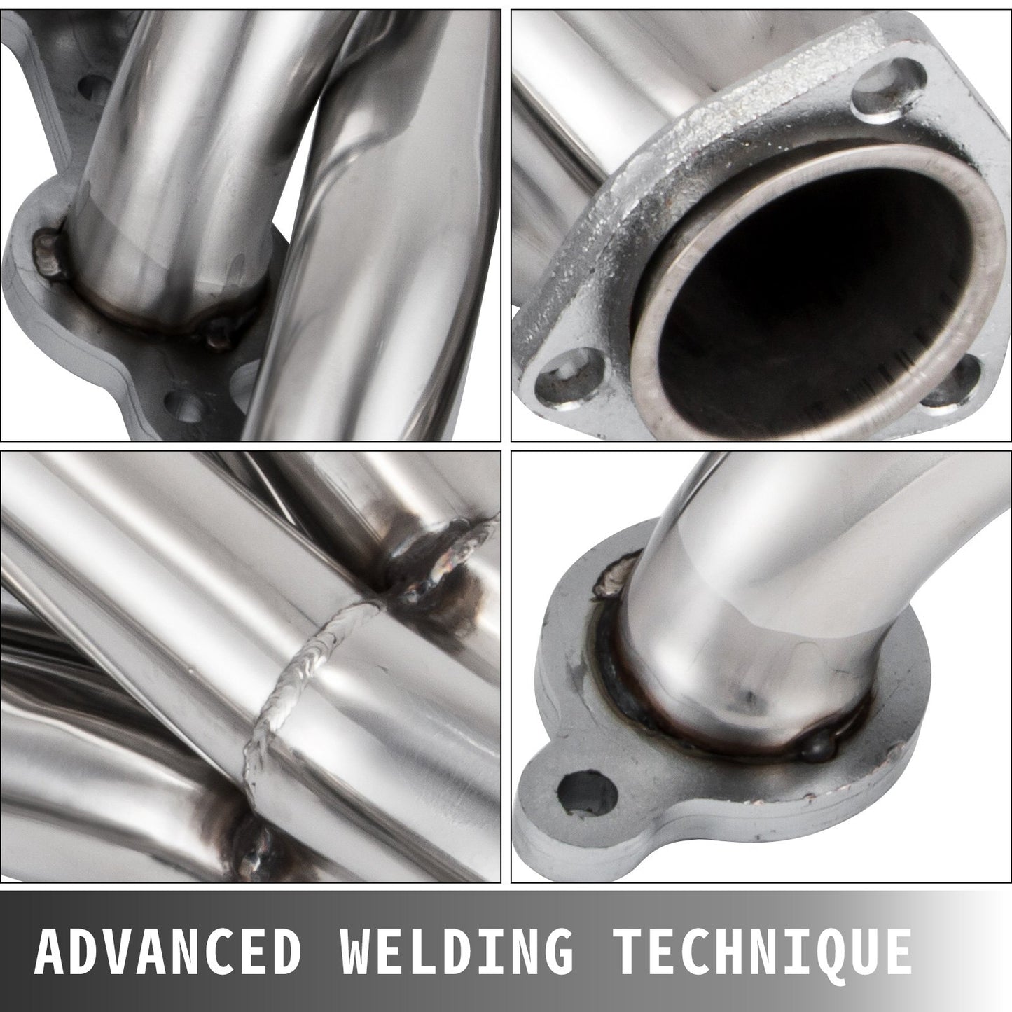 Exhaust Header Set 1 3/4" Exhaust Turbo Headers, Stainless Steel Exhaust Manifold Headers, Shorty Engine Conversion LS Swap Exhaust Headers for Chevy LS1 LS2 LS3 LS6 LS10 SUV/Truck Car