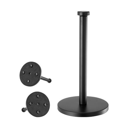 Paper Towel Holder Countertop, Stainless Steel Kitchen Paper Towel Stand with Weighted Base and Suction Cups, Non-slip Countertop Kitchen Paper Roll Holders for Kitchen Bathroom