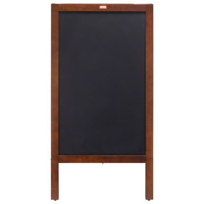 A Frame svarta tavla skylt, dubbelsidiga trottoarskyltar, fristående vintage trä tavla med krita och magnetiskt suddgummi, rustik brun utomhus smörgåsbräda, 20"x40", kök hem bröllop