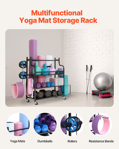 Home Gym Übung Ausrüstung Organizer Yoga Matte Lagerung Gewicht Rack Hantel