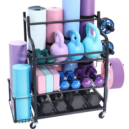 Home Gym Übung Ausrüstung Organizer Yoga Matte Lagerung Gewicht Rack Hantel