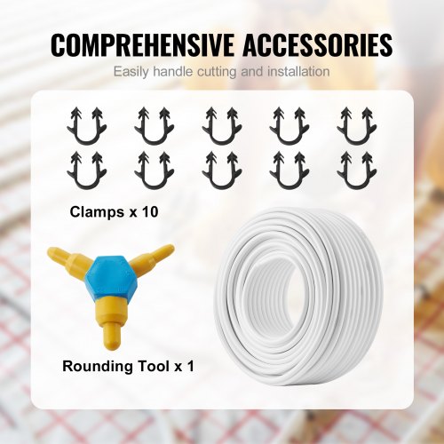 PEX-AL-PEX Pipe, 328 Feet, 5/8'' Diameter Aluminum-Plastic Composite Pipe Oxygen Barrier Radiant Floor PEX Pipe, 0.08'' Thickness Radiant Heat Floor Plumbing Inner Aluminum Layer PEX Pipe Tube | EU