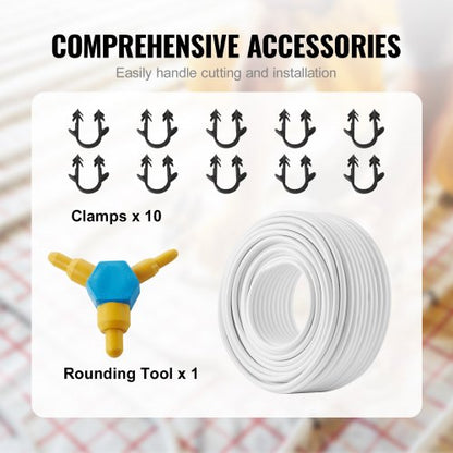 PEX-AL-PEX Pipe, 328 Feet, 5/8'' Diameter Aluminum-Plastic Composite Pipe Oxygen Barrier Radiant Floor PEX Pipe, 0.08'' Thickness Radiant Heat Floor Plumbing Inner Aluminum Layer PEX Pipe Tube | EU