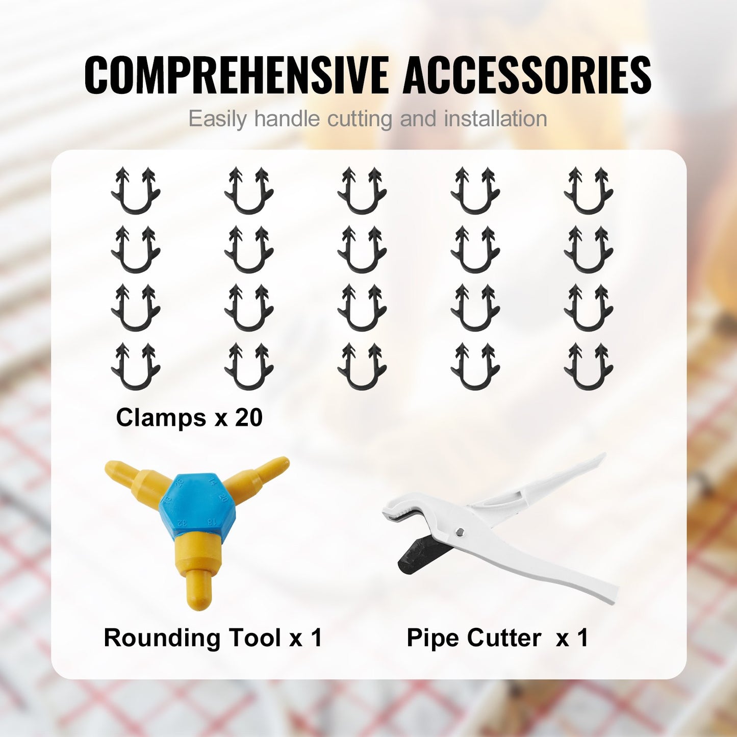 PEX-AL-PEX Tube, 656ft, 5/8'' Diameter Aluminum-Plastic Composite Pipe Oxygen Barrier Radiant Floor PEX Pipe, 0.08'' Thickness Radiant Heat Floor Plumbing Inner Aluminum Layer PEX Tubing Pipe