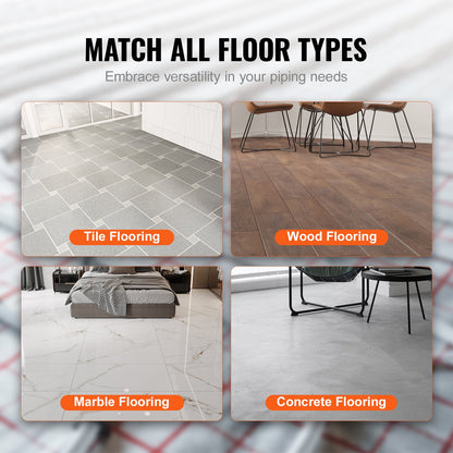 PEX-AL-PEX Pipe, 82 Feet, 5/8'' Diameter Aluminum-Plastic Composite Pipe Oxygen Barrier Radiant Floor PEX Pipe, 0.08'' Thickness Radiant Heating Floor Plumbing 25M Inner Aluminum Layer PEX Pipe Tubing