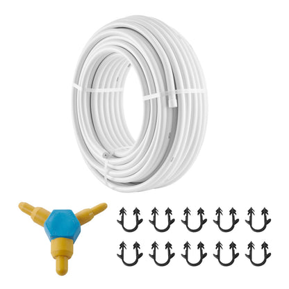 PEX-AL-PEX Pipe, 164 Feet, 0.79'' Diameter Aluminum-Plastic Composite Pipe Oxygen Barrier Radiant Floor PEX Pipe, 0.08'' Thickness Radiant Heat Floor Plumbing Inner Aluminum Layer PEX Pipe Tube