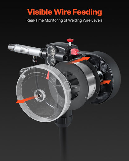 100-Ampere-Spulenpistole mit 10 Fuß Kabel für 0,023" 0,030" 0,035" Schweißdrähte