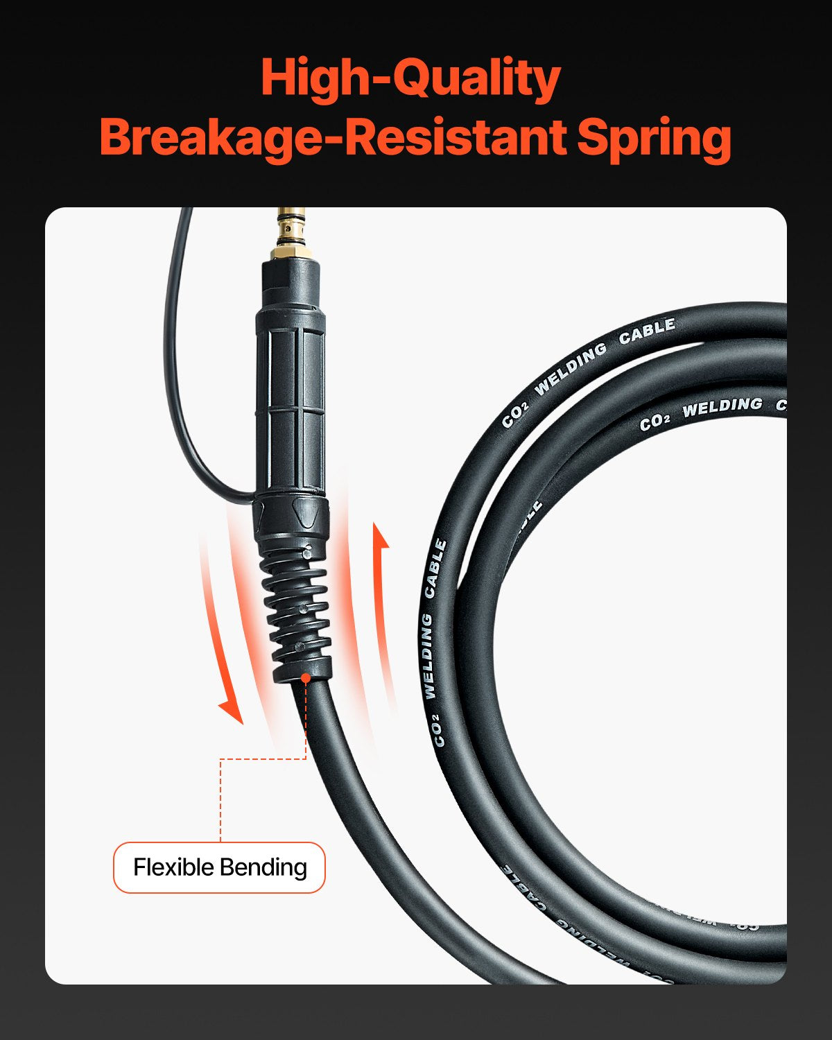 100-Ampere-Spulenpistole mit 10 Fuß Kabel für 0,023" 0,030" 0,035" Schweißdrähte
