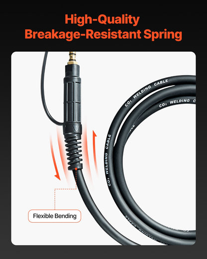 100-Ampere-Spulenpistole mit 10 Fuß Kabel für 0,023" 0,030" 0,035" Schweißdrähte