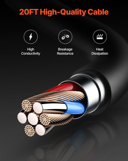 200-Ampere-Spulenpistole mit 20 Fuß Kabel, kompatibel mit Hobart IronMan 240 Schweißgerät