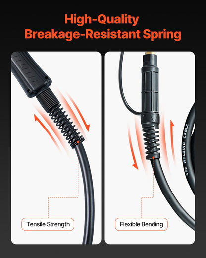 200-Ampere-Spulenpistole mit 20 Fuß Kabel, kompatibel mit Hobart IronMan 240 Schweißgerät