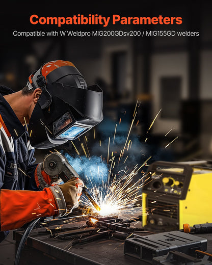 200 Amp spolepistol med 10FT kabel Lämplig för 0,030" 0,035" svetstrådar