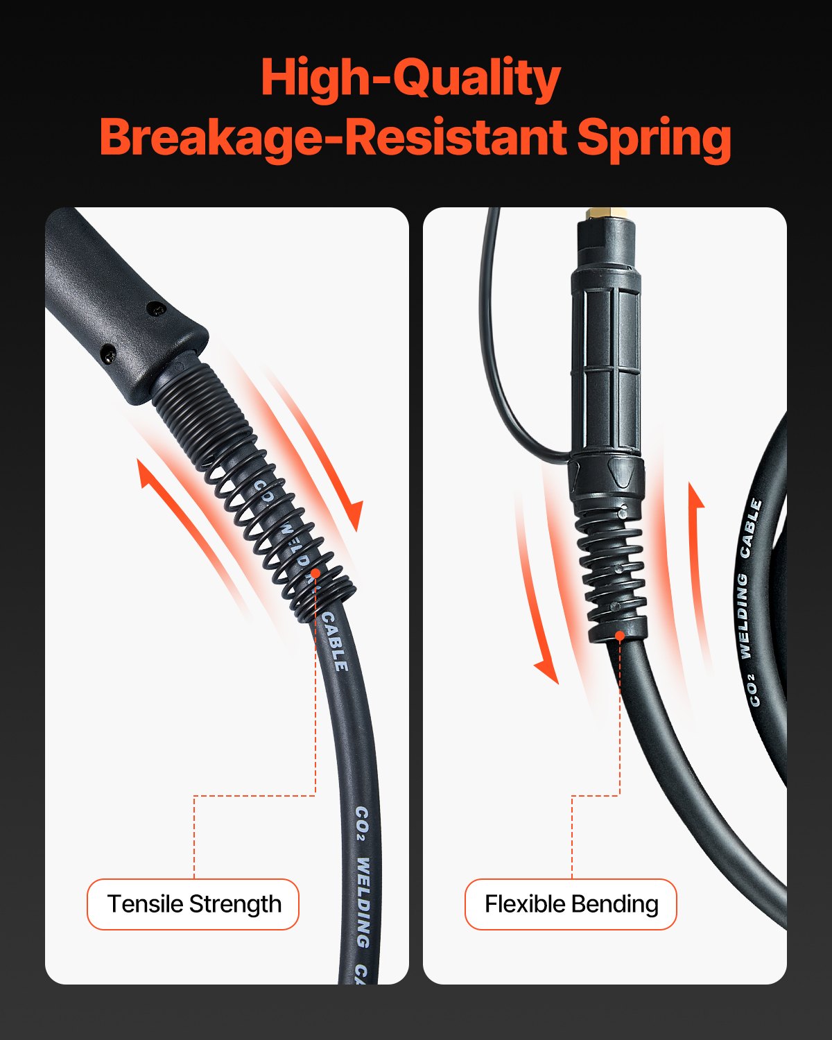 200 Amp spolepistol med 10FT kabel Lämplig för 0,030" 0,035" svetstrådar