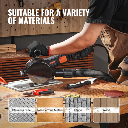 Poliermaschine, 1300 W, 6-Gang-Elektropolierer für Metall