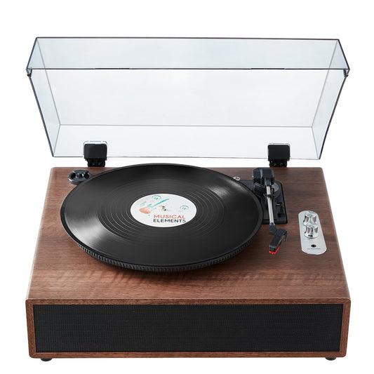 Bluetooth vinyl record player 3-speed tape-driven turntable 10W speaker