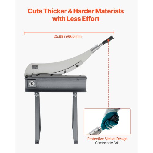 Giljotinsax, 500 mm bäddbredd bänkskärare, manuell handplåtsax för metallplåtbearbetning, med Q235-material, hög precision, stativ, för kretskort, aluminium, stål, koppar, plast |  EU