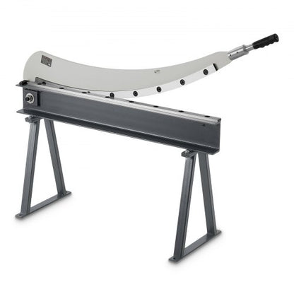 Guillotine Shear, 39 in Bed Width Benchtop Cutter, Manual Hand Plate Shear for Metal Sheet Processing, with Q235 Material, High Precision, Stand, for PCB Board, Aluminum, Steel, Copper, Plastic