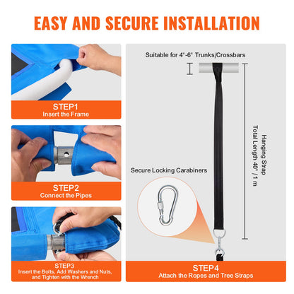 Plattformsgunga 60 tums plattformsgunga för barn 700lbs Viktkapacitet