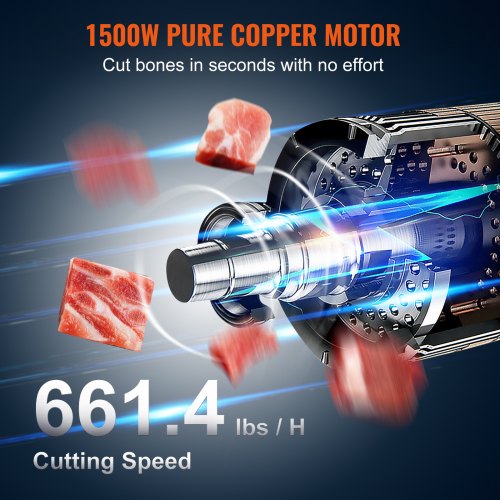 1500W Commercial Electric Meat Band Saw Stainless Steel Bone Saw Machine | EU