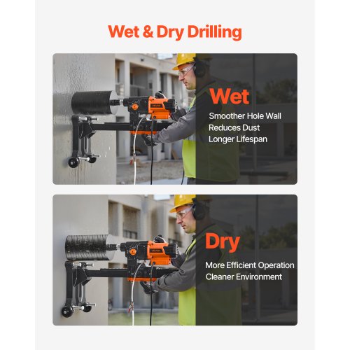 Diamantkernbohrgerät Betonkernbohrgerät mit Ständer 10 Zoll 2500W