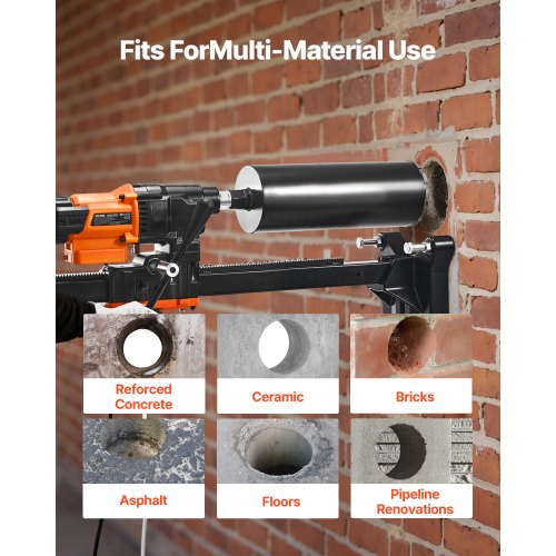 Diamantkernbohrgerät Betonkernbohrgerät mit Ständer 10 Zoll 2500W