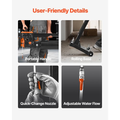 Diamantkernbohrgerät Betonkernbohrgerät mit Ständer 10 Zoll 2500W