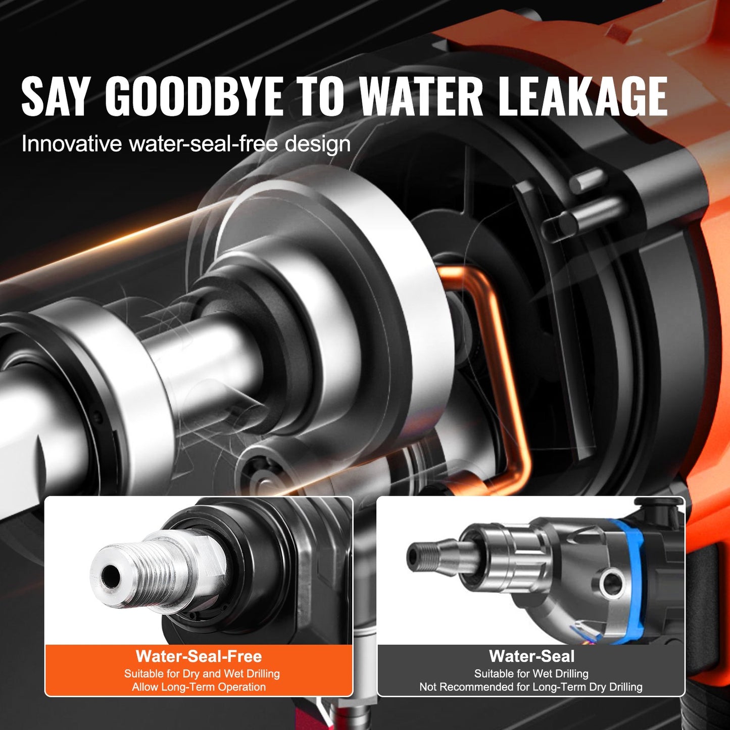 Core Drilling Machine 0.8-7.9 Inch Dia 3000W Diamond Core Drilling Rig With Stand