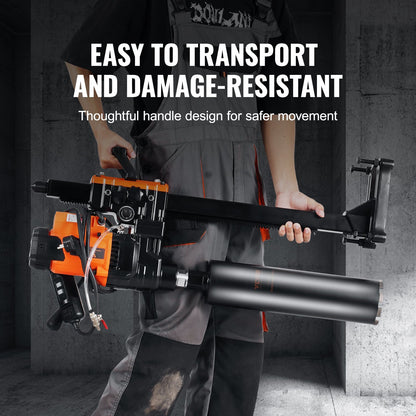 Core Drilling Machine 0.8-9.8 Inch Dia 3200W Diamond Core Drilling Rig With Stand